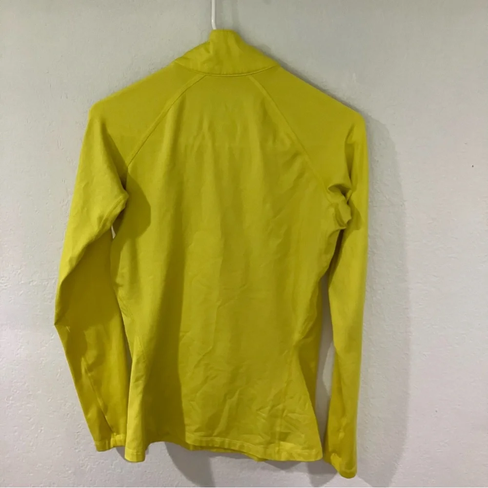 Nike pro combat Women’s Small Yellow pullover long sleeve top running sporty